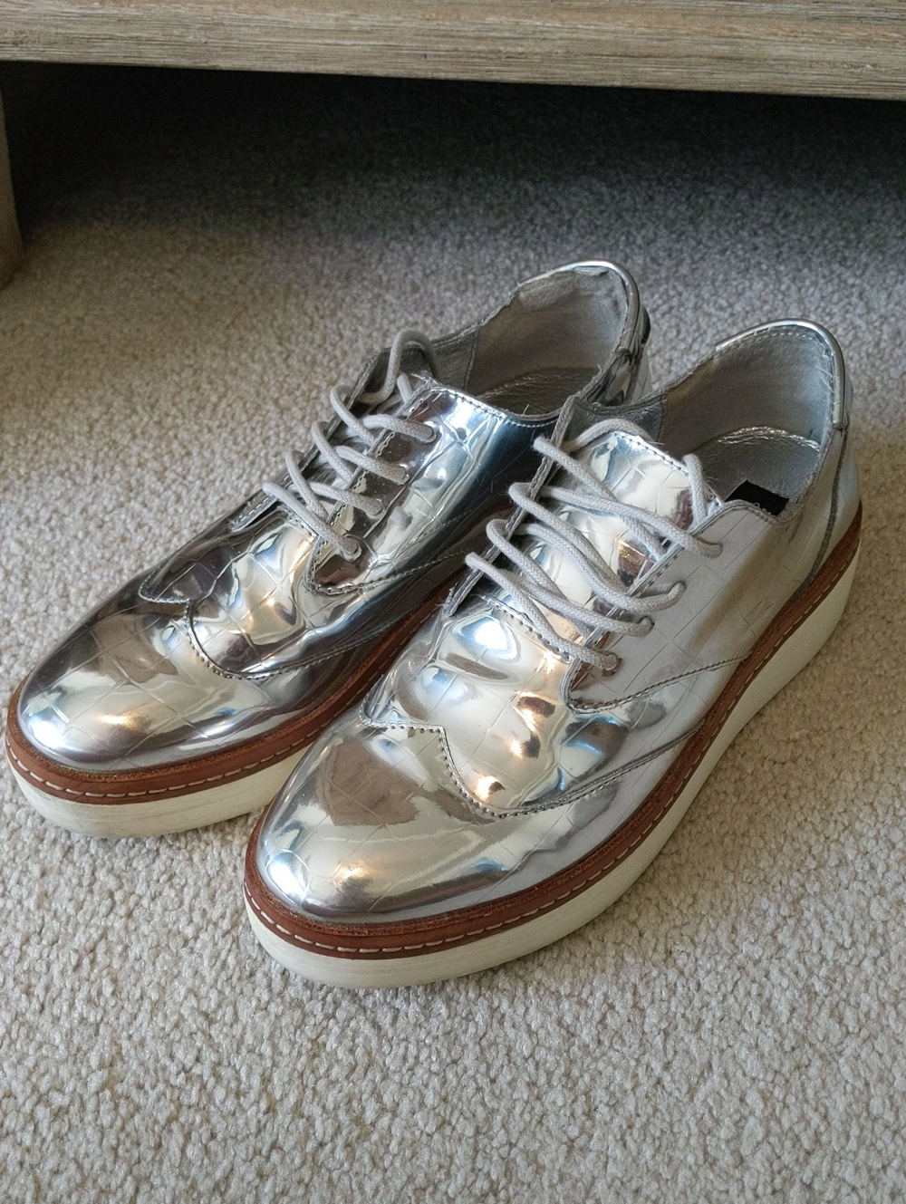 Steve Madden Silver Women's Shoes - 6